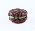 cupcake mint chocolate macaron 