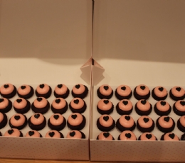 cupcake Konsept siyah-pembe-beyaz