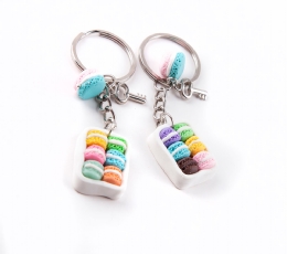 cupcake macaron anahtarlık