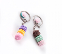 cupcake 3'lü macaron anahtarlık